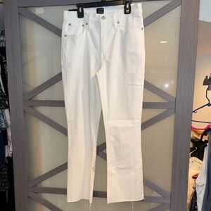 J. Crew Women's White Straight-Leg JeansNWT